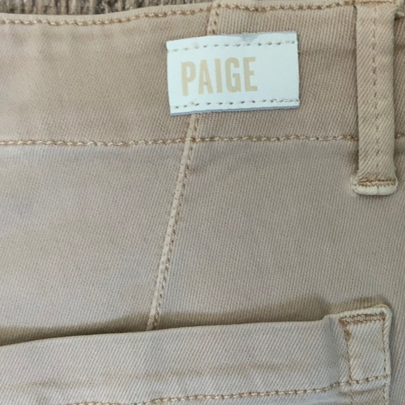 PAIGE Warm Sand Tan High Rise Ankle Utility Cargo Pants Soft Chino NWOT SZ 27 - Picture 12 of 16